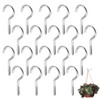 Batheidon Pack of 20 stainless steel screw hooks, rust-proof hooks
