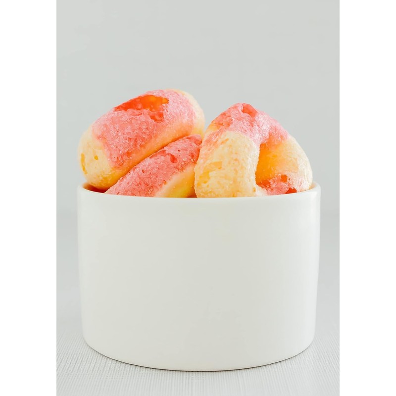 Sarah's Candy Factory Freeze-Dried Peach Rings Candy - Crunchy &