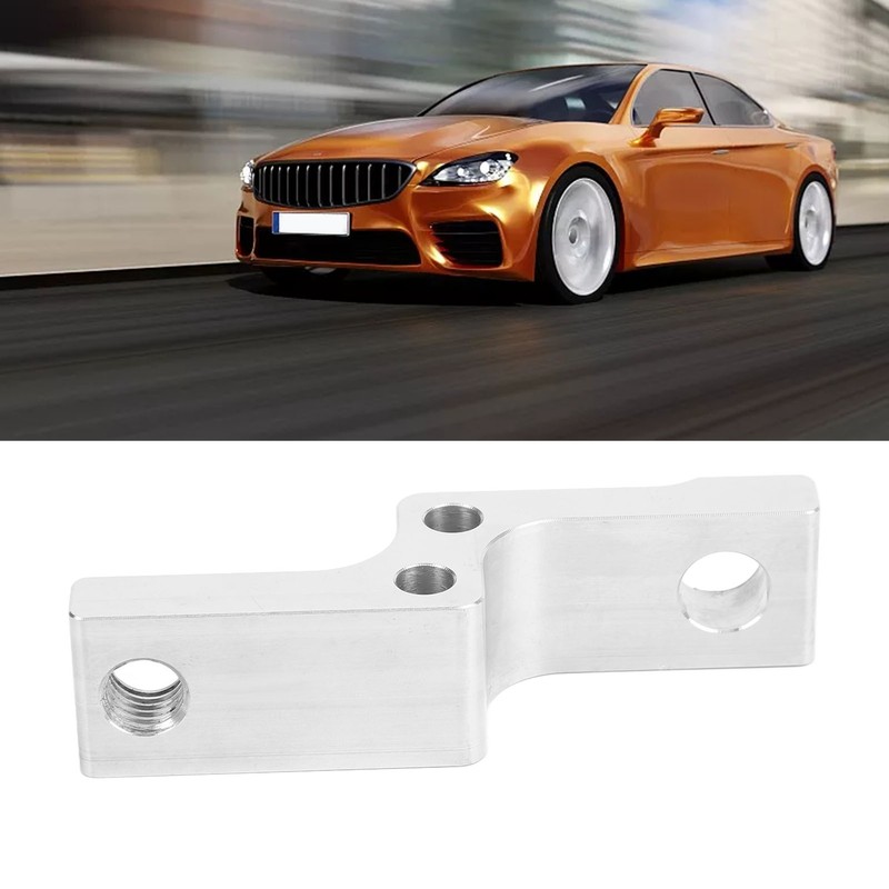 Billet Aluminum Transmission Dipstick Adapter Bracket for TH400 TH350 4L60E