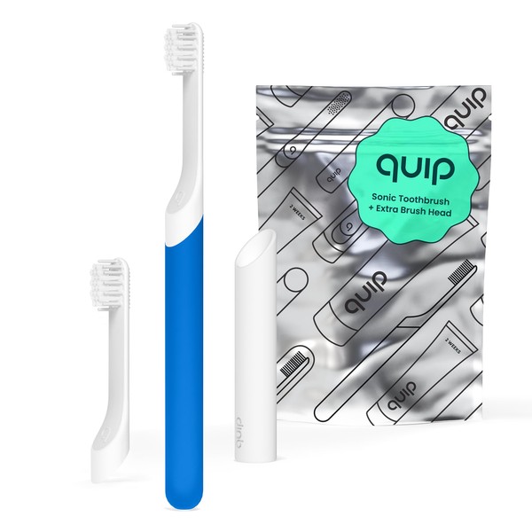 Quip Sonic Toothbrush for Kids with Timer - Includes Extra