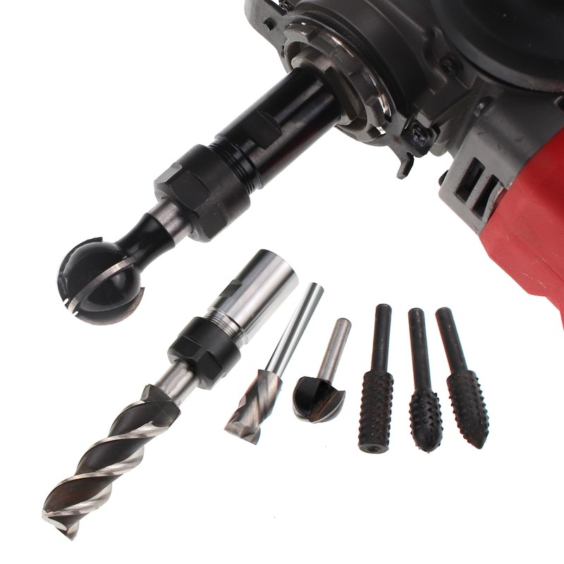 5/8"-11 Thread Angle Grinder Extension Shaft Set Electric Drill Conversion