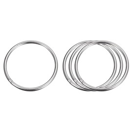 sourcing map Stainless Steel 304 O Rings, Pack of 4, 100 mm (3.94) Outer Diameter 6 mm Thickness, Multi-Purpose Metal Welded O Rings Round Rings