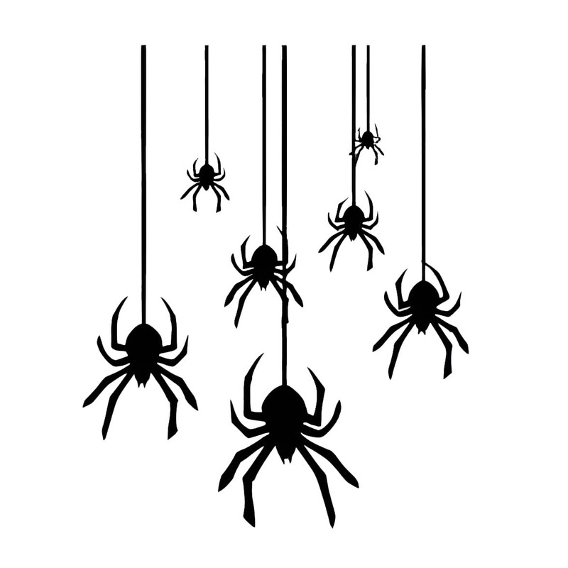 XTRAYXRAY Corner Spider Web Decal Sticker Spider Sticker Cobweb Spiders