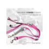 ImPetZ Heavy Duty Dog Leash - 2 Padded Handles Pink.
