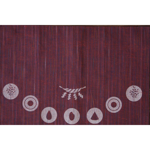 Kamidanosato Shrine Mat, Nanairo Pongee, Manshaha