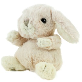 Bukowski Cuddly Toy Rabbit Kanini, 14 cm, Palepink Sitting Plush Rabbit Cuddly Rabbit