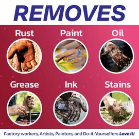 Grit Go Industrial Hand Soap – Heavy-Duty Gritty Hand Cleaner for Mechanics, Construction Workers & More – Removes Grease, Oil, Rust & Paint – Moisturizing & Exfoliating Hand Paste (4 lb)