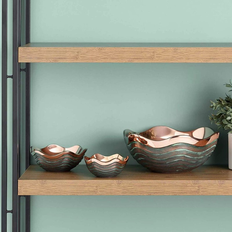 Nambe Copper Canyon Collection Serving Bowl, 4.5 Inch, Alloy Metal