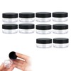 BIRLOZA Transparent Empty Containers, 10 Pieces Cream Jars, Mini Tins,