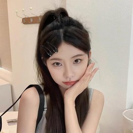 Black Hair Barrettes for Women Snap Hair Clips for Girls Hair Accessories for Children Hair Pins for Thin Hair Slides for Fine Hair Non Slip Hair Grips for Thick Short Hair Stuff for Teens 24Pcs