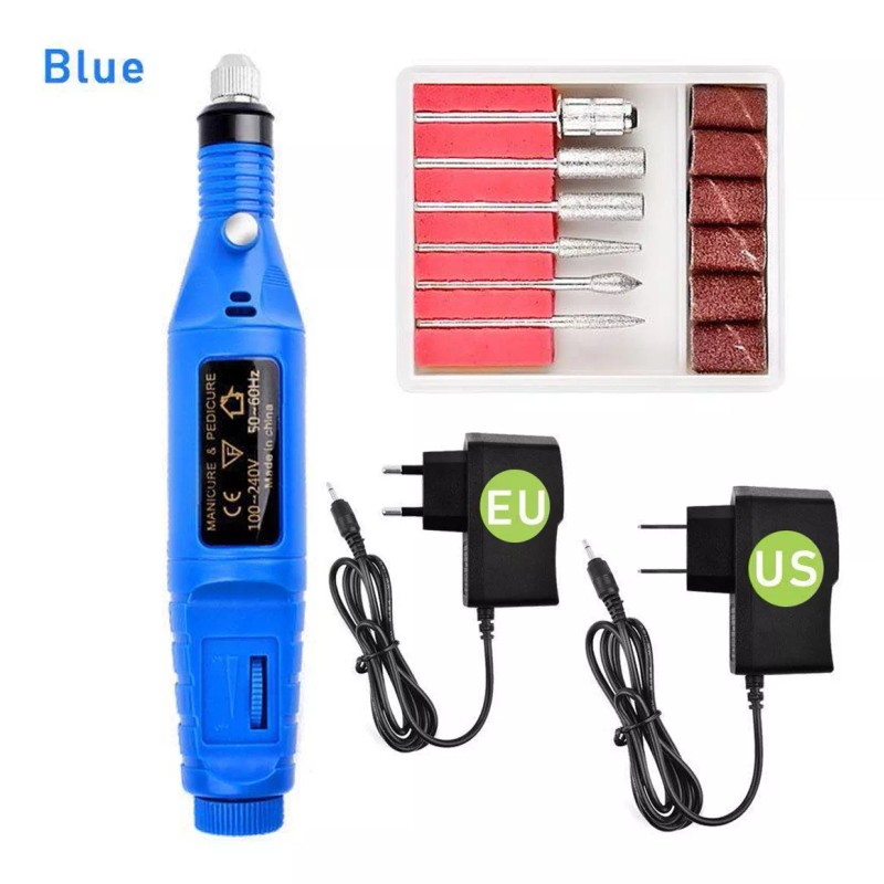 LF Pink Set Kit Profesional Eléctrico Lima De Uñas Taladro