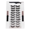 20pcs Magnetic 3D False Eyelashes Reusable Fluffy Magnetic Artficial Lashes
