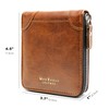 Wallet for Mens, Leather Mens Wallet with ID Window and