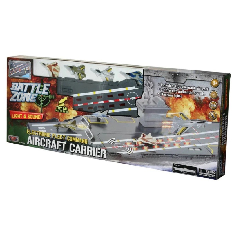 Motor Max Giant Aircraft Carrier Playset - 31 Inch