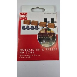 Busch HO 7784 Barrels and Crates (12)