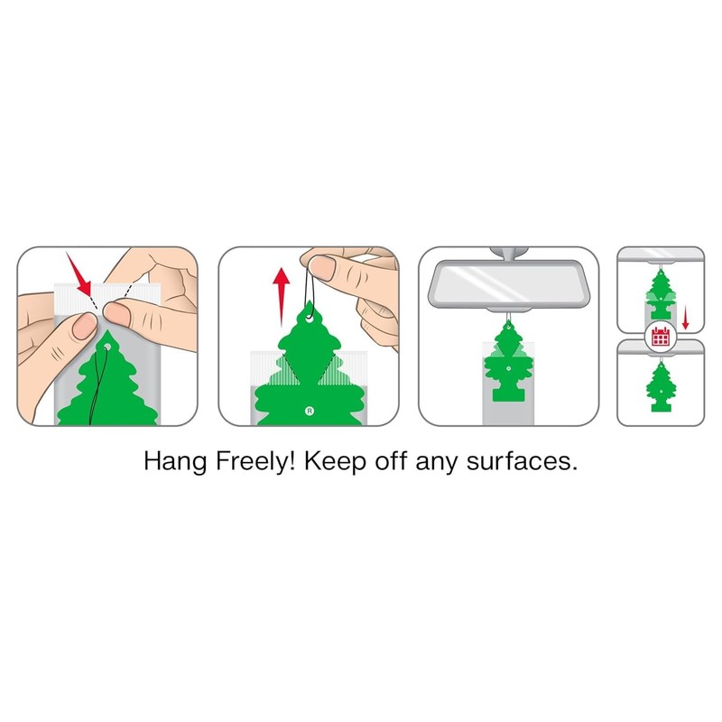 LITTLE TREES Car Air Freshener | Hanging Paper Tree for