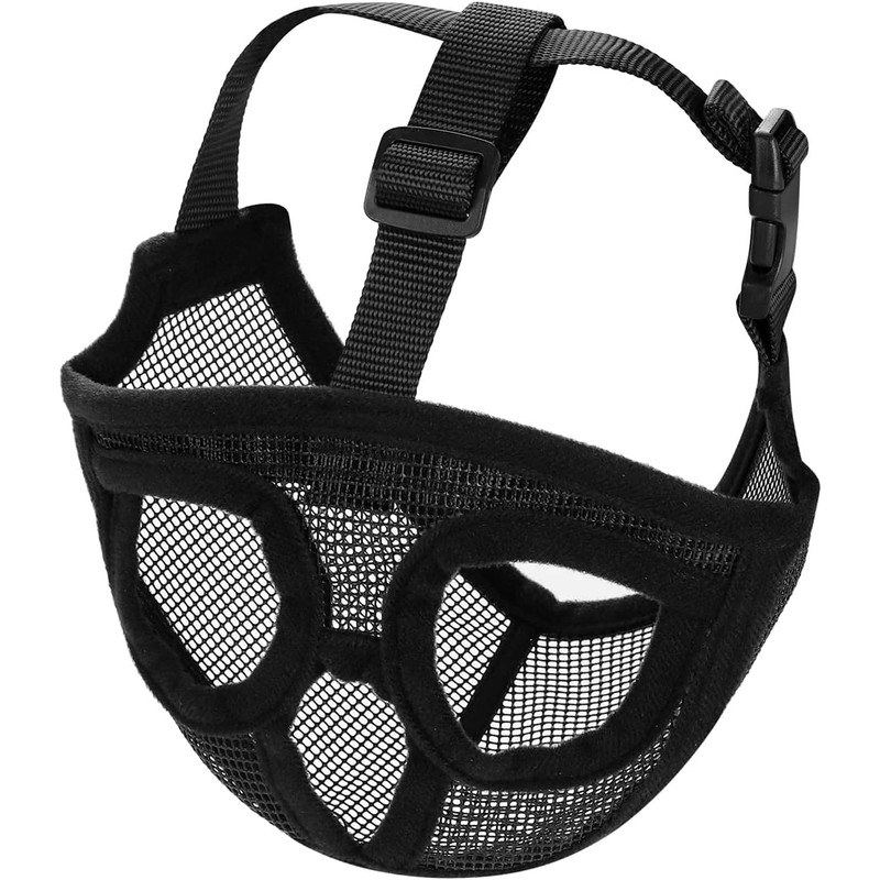 Mesh Muzzle for Dogs, French Bulldog Muzzle, Durable, Breathable, Short