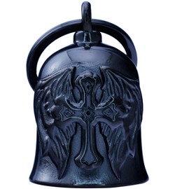 CYZBTBl Motorcycle for Bells - Motorcycle Angel Bell for Men Women,Bell Biker Accessory,Guard Riding Safety (cetic Cross)