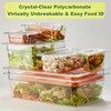 CURTA 6-Pack 1/6 Size 6" Deep NSF Polycarbonate Food Pans