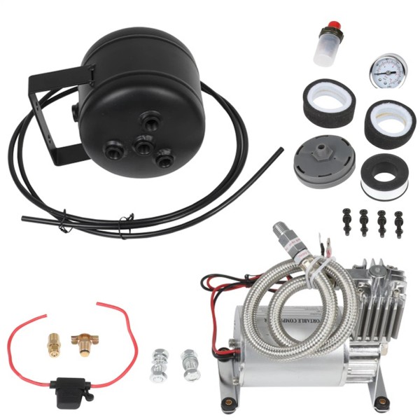 Ewaymotor For Train Horns 12V 0.5 Gallon Air Tank 150PSI