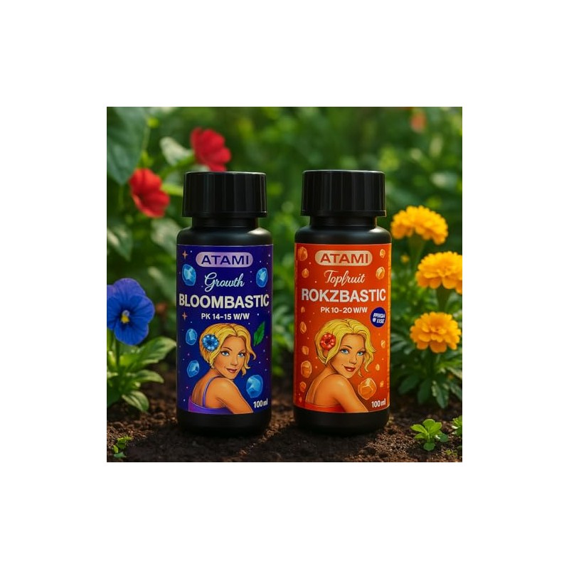 Atami Bloombastic and Rokzbastic Plant Nutrients, PK 14-15 and PK