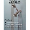 Corla 4" Modern Oversized Shower Arm Flange | Universal Replacement