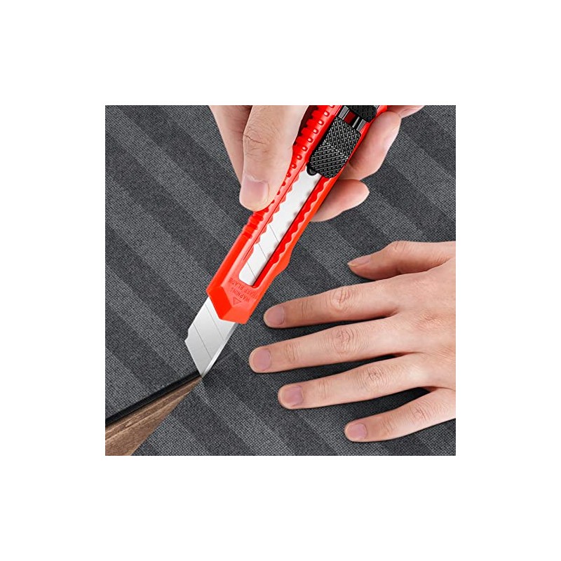 DIYSELF 30 Pack Box Cutter Retractable, 18mm Box Knife, Utility