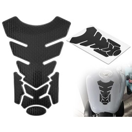 AOYEGIC Motorcycle Tank Pad, Universal Fuel Tank Protector Sticker, Tank Protection Pads, Tank Gas Tank Protection Decoration, Tank Sticker, for Motorcycle (Black, 20 x 14 cm)