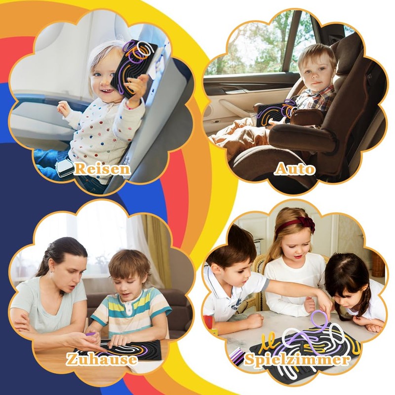 agctrler Sensory Activity Board, Sensory Activity Board, Fidget Board Baby,
