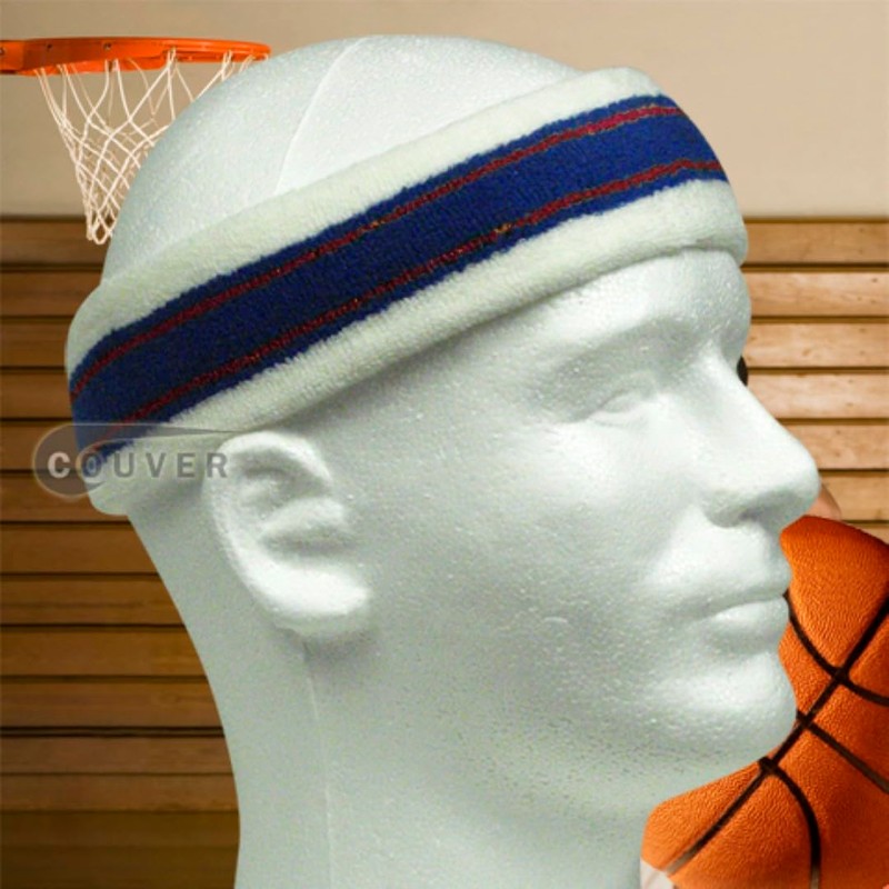 COUVER HB777 Long Thick Sports Basketball Headband for Large Head