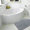 Ledph Shower Mat, Corner Shower, Non-Slip Bath Mat, Corner Shower