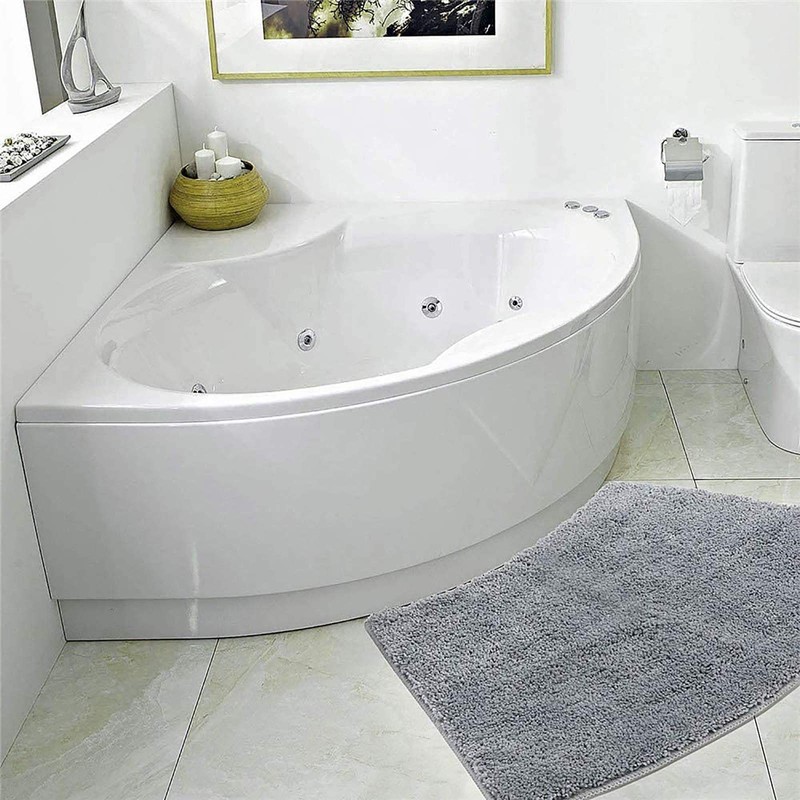 Ledph Shower Mat, Corner Shower, Non-Slip Bath Mat, Corner Shower