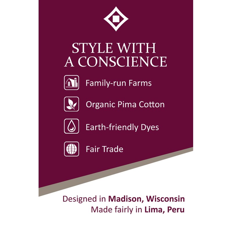 Fair índigo Vestido camisero de algodón orgánico con cuello redondo