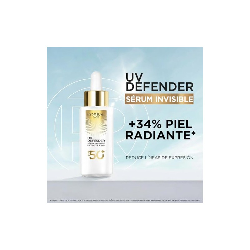 L'Oréal Paris Sérum Protector Solar Invisible FPS 50+ anti-manchas y