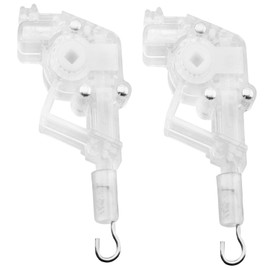 Wand Tilter 2pcs Heavy Duty Low Profile Wand Tilter Rod Tilter for 2 inch Horizontal Blinds, Square Shaped Gear(0.17in)/Hook Connection