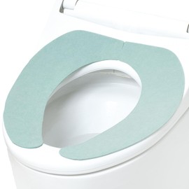 LEC PITA Q Suction Bed Sheet, Antibacterial, Odor-Resistant, Washable (Toilet Seat Cover, Toilet Seat)