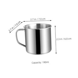 Ciieeo Stainless Steel Water Mugs for Boys and Girls Camping Toddlers Western Design