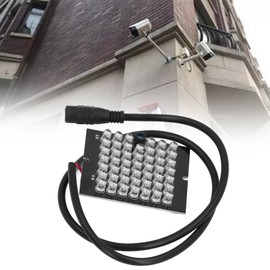 lvifloae 940nm DC12V Infrared Camera Lamp Board 48 LEDs Automatic Detection Night Vision Auxiliary Light for CCTV Security Camera Night Vision IR Infrared Lighting
