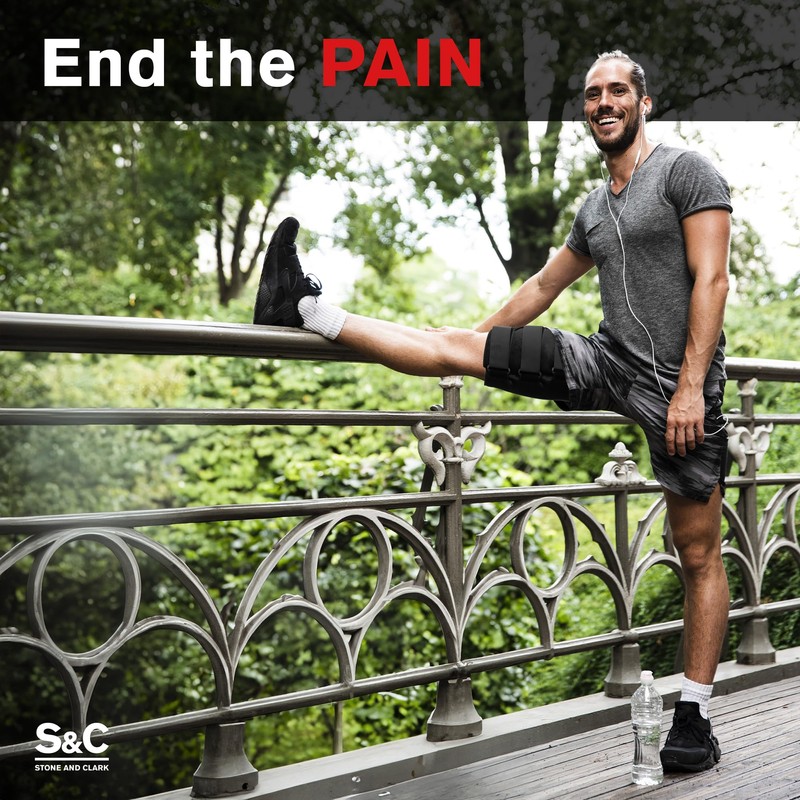 Stone and Clark Thigh Brace Support - Non-Slip, Comfortable Hamstring