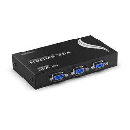 VGA Switcher, 2 in 1 Output, VGA Switcher, 2 Ports, Large Screen 16:9 Widescreen Switch, MT-VIKI Video Selector Switch Box