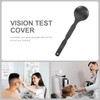 3Pcs Black Handheld Eye Occluder Plastic Vision Optics Optometry Tool