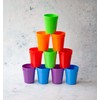 Harfield Tableware Rainbow Pack of 10 Tumblers Reusable BPA Free