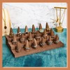 Juexica 18 Fingers Wood Ring Display Wooden Finger Ring Stand