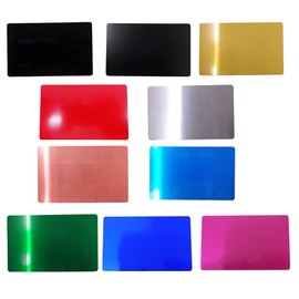 3420 PPLS Metal Card Business Card Laser Processable 9 Assorted Colors x 10 Sheets