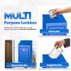 Metal Donation Box-Suggestion Box with Slot and lock-Cash Lock box