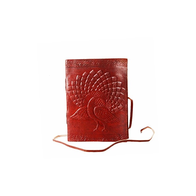Purpledip Leather Journal 'Rain Dance': Handmade Travel Diary Vintage Notebook