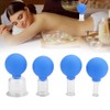 4pcs / box Vacuum Cupping Cups Set Silicone Glass Body