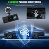 3 Channel Dash Cam Front and Rear Inside,2 Inch 1080P