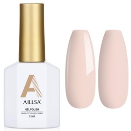 AILLSA Gel Nail Polish Nude Vanilla Tan Gel Polish Light Brown Neutral Jelly Gel Polish Natural Wheat Color Nails Soak Off U V Gel for Nail Salon at Home Fall Winter for Women 0.51 Fl Oz /GC14