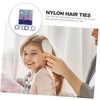 VICASKY 90pieces Decorative Nylon Hair Ties for Girls of Lightweight